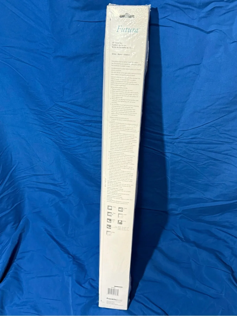 Franklin Brass D2430W Futura 30-Inch Towel Bar in White - Futura -New In Package